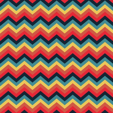 renkli zikzak seamless modeli. Chevron desen
