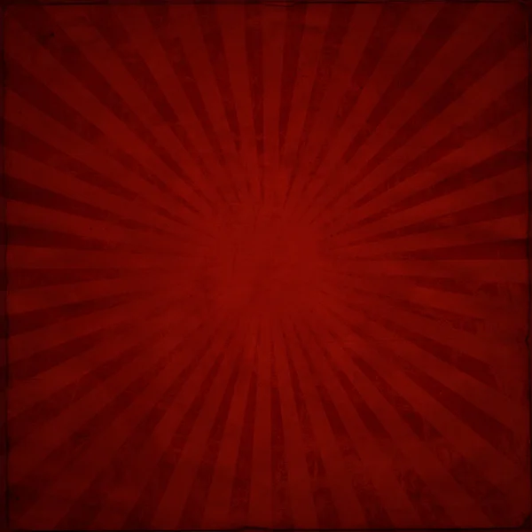 サンバーストの赤グランジ テクスチャ背景 — ストック写真