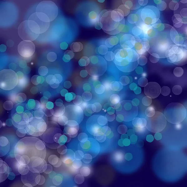 Fundo abstrato com luzes bokeh e estrelas — Fotografia de Stock