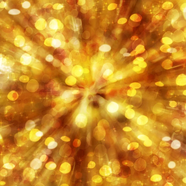 星とボケ味の金色の背景 — ストック写真