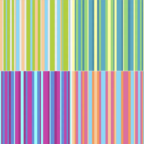 Conjunto de fondos de color con rayas — Foto de Stock