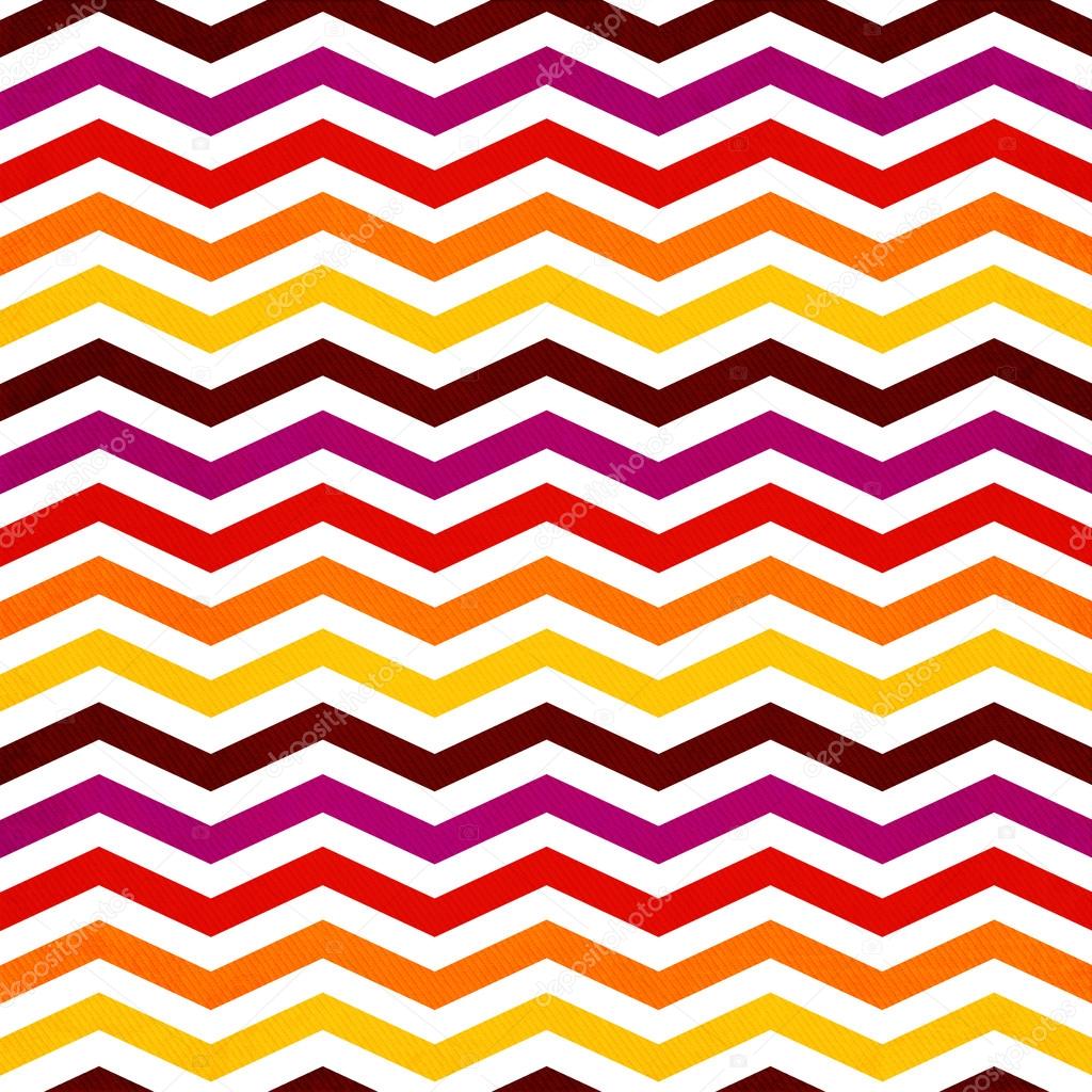 Chevron seamless background with zig zag red, yellow, pink and o