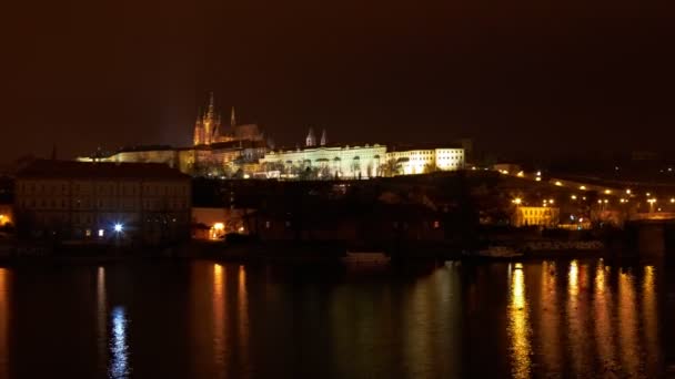 Timelapse del castillo de Praga — Vídeo de stock