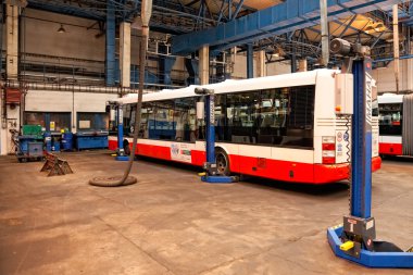 Depo Hostivař, Prag atölyelerinde otobüs
