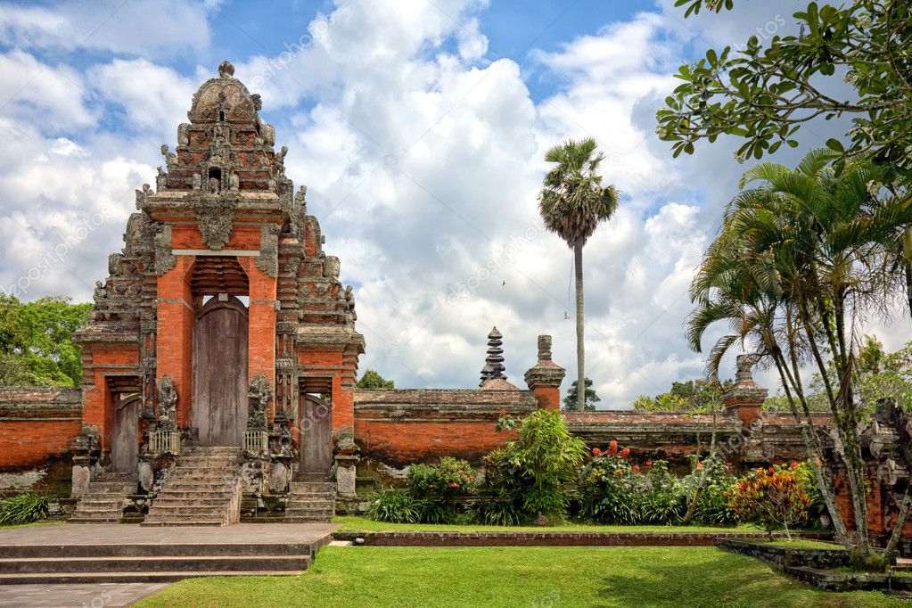 Main entrance to Taman Ayun Temple, Bali, Indonesia