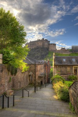 Edinburgh castle heriot gelen yer, edinburgh, İskoçya, Birleşik Krallık