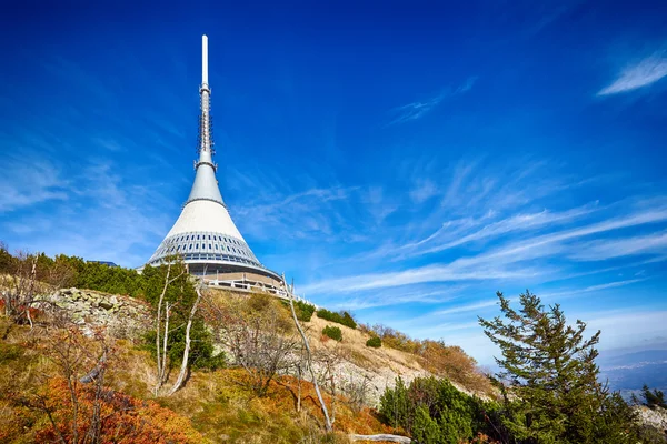 Visa på jested tower, liberec, Tjeckien — Stockfoto