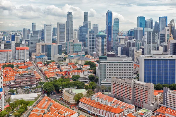 Innenstadt und Chinatown von Singapore — Stockfoto