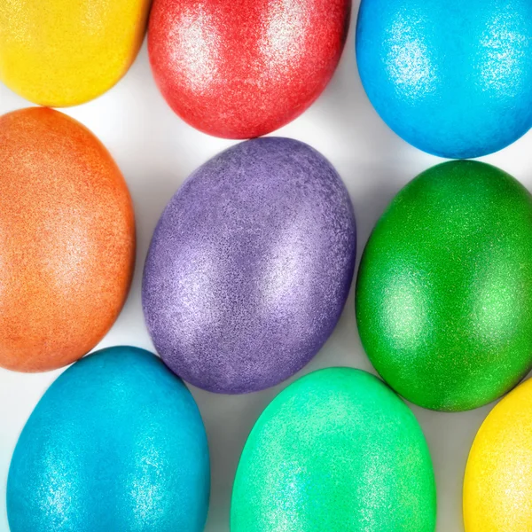 Easter eggs background — Stock Photo, Image