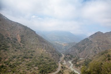 Cajon del maipo yakınındaki santiago, Şili