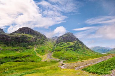 Glencoe 'nun Üç Kız Kardeşi İskoçya, İngiltere' de.