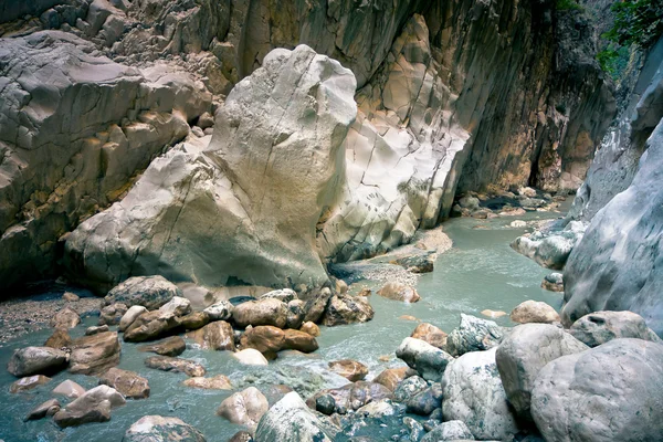 Mountain stream in canyon — Stock Photo, Image