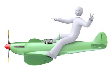 uçak uçan pilot