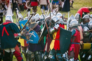 Şövalyeler 601th anniv çatışma. Grunwald Savaşı