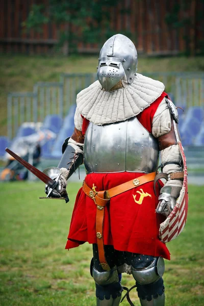 Knight before the duel — Stock Photo, Image