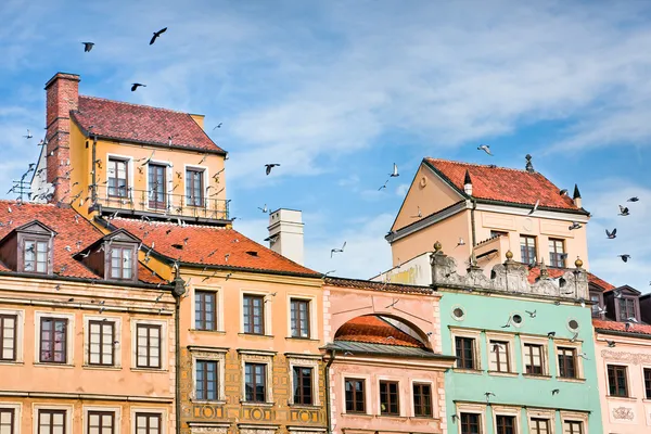 Varşova şehir eski şehir mimarisi — Stockfoto