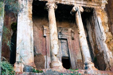Fethiye, Türkiye - amyntas mezarı Likya türbeleri