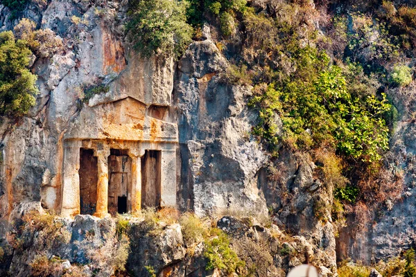 Fethiye - Lycian tombs — Stock Photo, Image