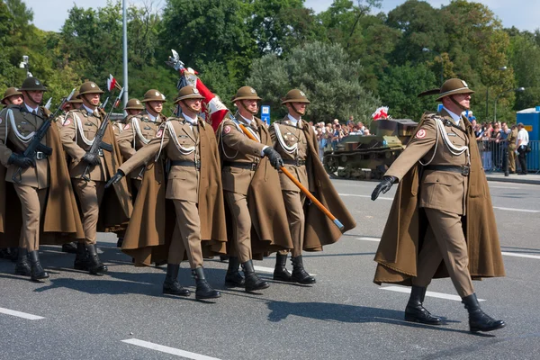 Highland Brigade (Podhale Rifles) parade — Stock Photo, Image