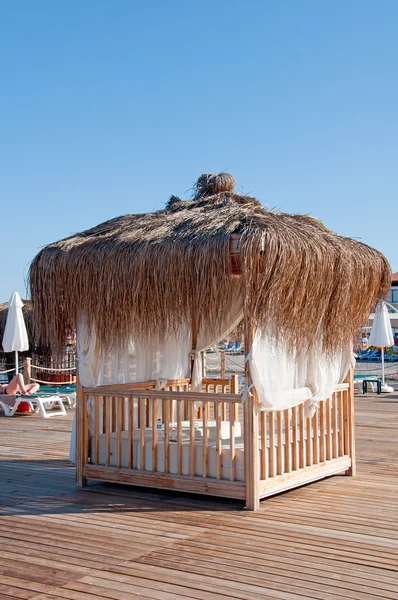 Navy pier met pergola 's — Stockfoto