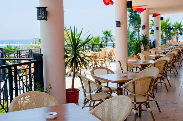 Interior open air restaurant — Stock Photo, Image