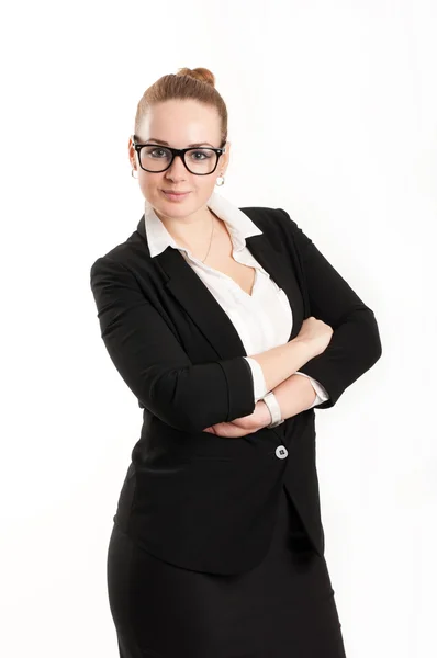 Business woman on a light background — Stock Photo, Image