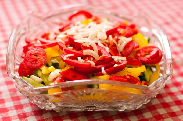 Salad with sweet peppers — Stock Photo, Image