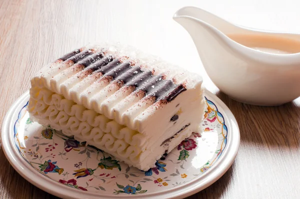 Eiskuchen mit Schokolade — Stockfoto