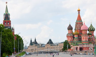 st. Basil Katedrali ve moskova'da kremlin, Rusya