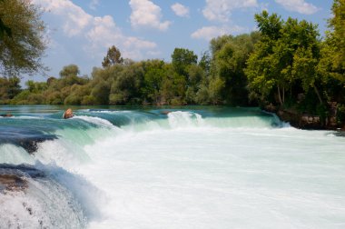 Türkiye, manavgat Nehri üzerinde şelale