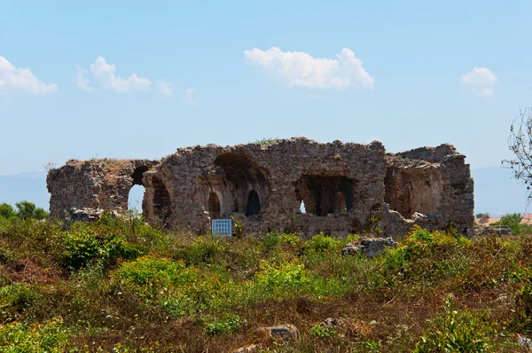 Les ruines de l'ancienne ville de Side, Turquie — Photo