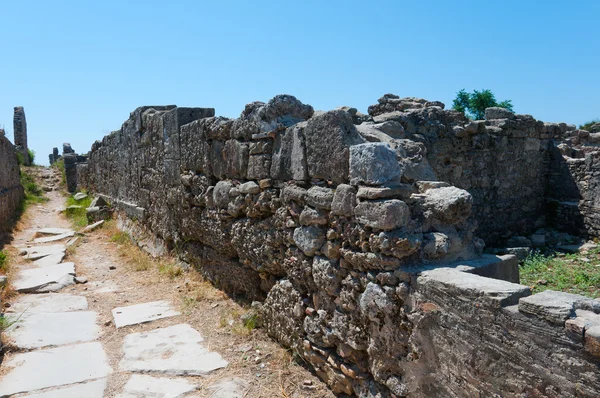 Les ruines de l'ancienne ville de Side, Turquie — Photo