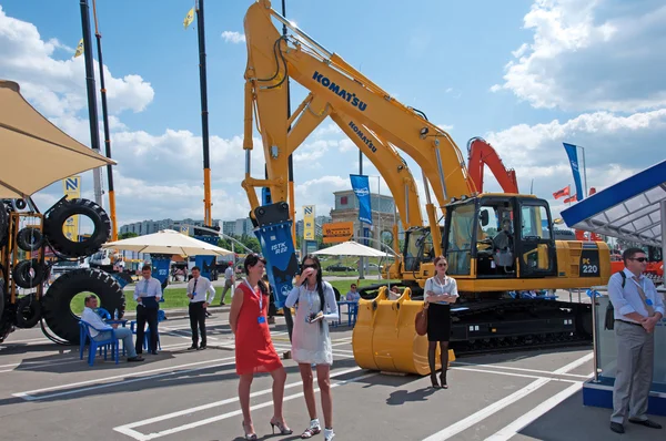 International exhibition Construction equipment and technologies on JUNE 06, 2013 in Moscow, Russia. — Stock Photo, Image