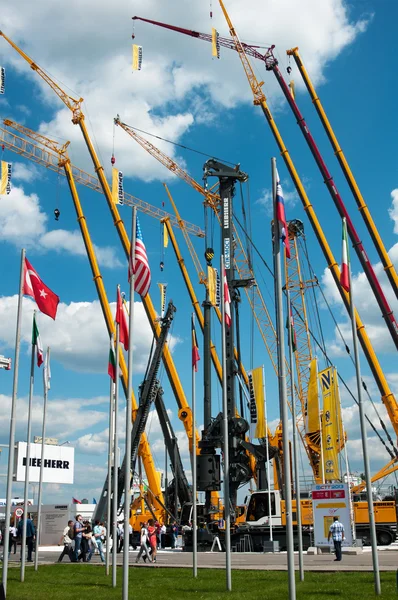 International exhibition Construction equipment and technologies on JUNE 06, 2013 in Moscow, Russia. — Stock Photo, Image