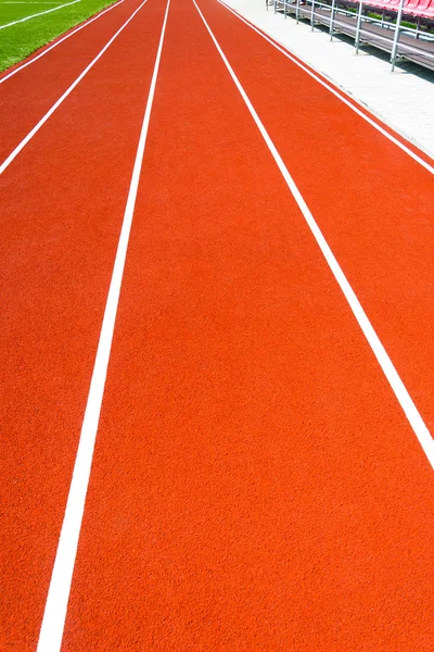 Running track at the stadium — Stock Photo, Image