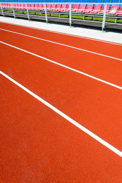 Running track at the stadium — Stock Photo, Image