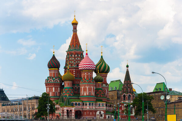 St Basils cathedral on Red Square in Moscow Russia