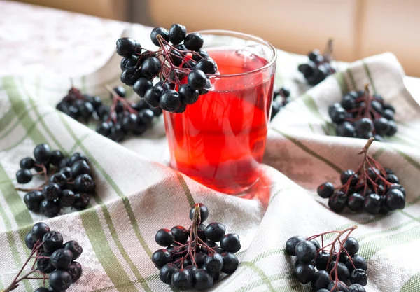 Compote of black chokeberry — Stock Photo, Image