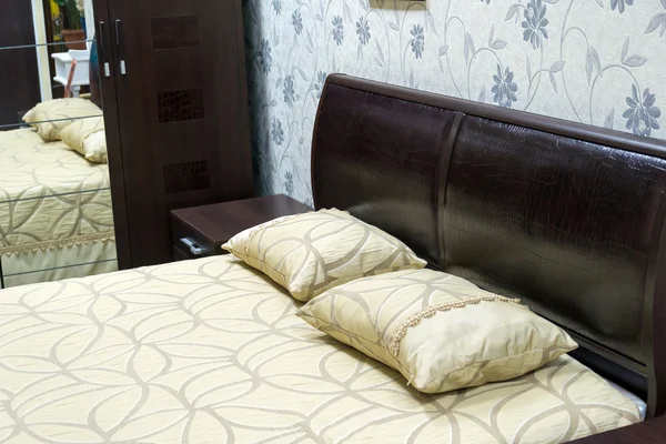 Detalj av inre av ett sovrum — Stockfoto