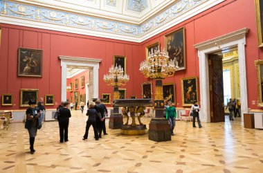 Rusya. hermitage. 17-18 yüzyıllarda İtalyan Sanat Salonu.