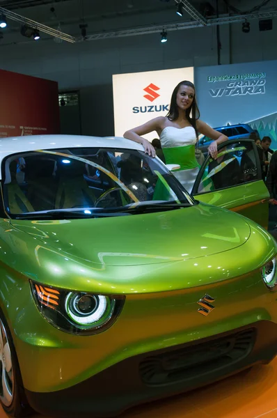 Экологичный концепт-кар Suzuki G70 на выставке MIAS 2012. Russia, Saint Petersburg — стоковое фото