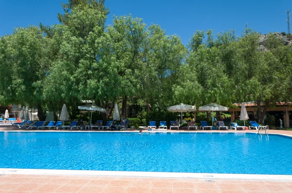 Swimming pool outdoor, Turkey — Stock Photo, Image