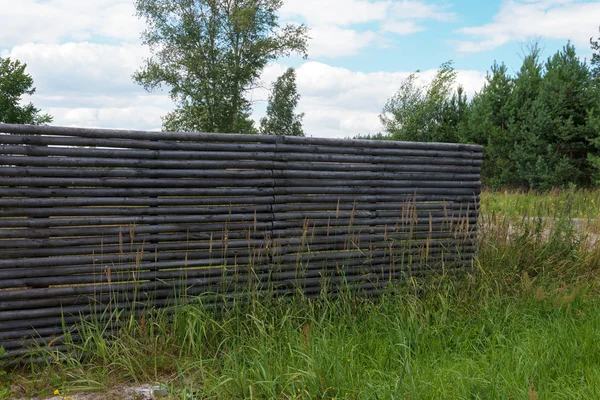 Detail dřevěný plot — Stock fotografie