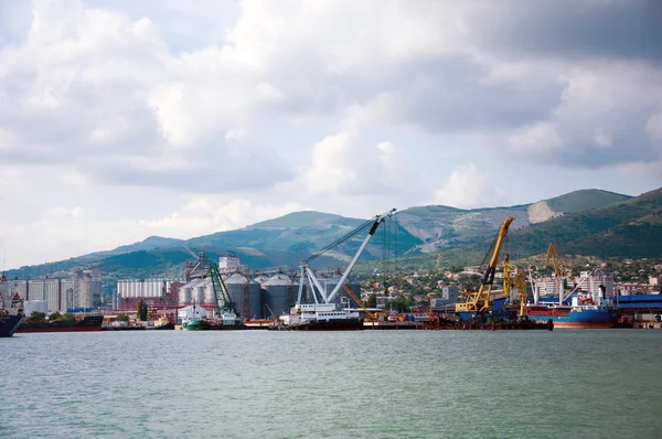 Cargo port in Novorossiysk, Russia — Stock Photo, Image
