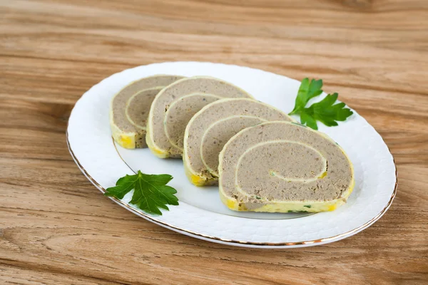 Appetizing Liver loaf sliced — Stock Photo, Image