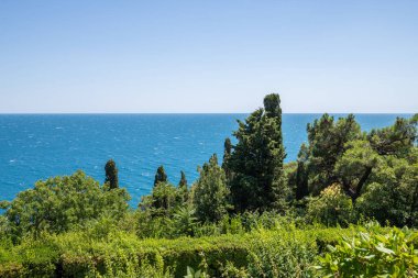 Yazın Kırım 'da güzel bir deniz manzarası