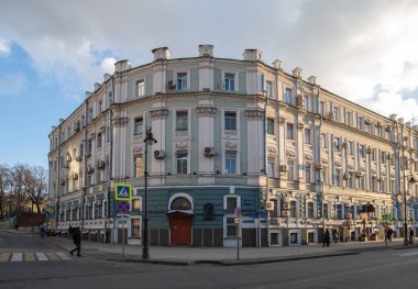 Moskova, Rusya - 21 Şubat. 2020. Mimarlık anıtı, tarih, 1874 yapımı..