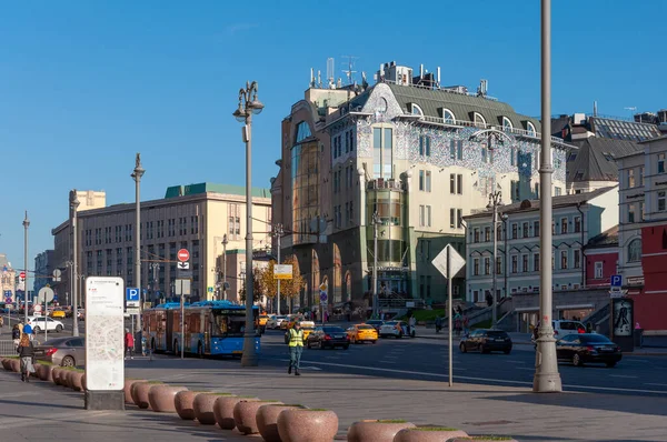 Moskova Rusya Ekim 2021 Yılı Teatralny Şehir Merkezindeki Ana Caddelerden — Stok fotoğraf