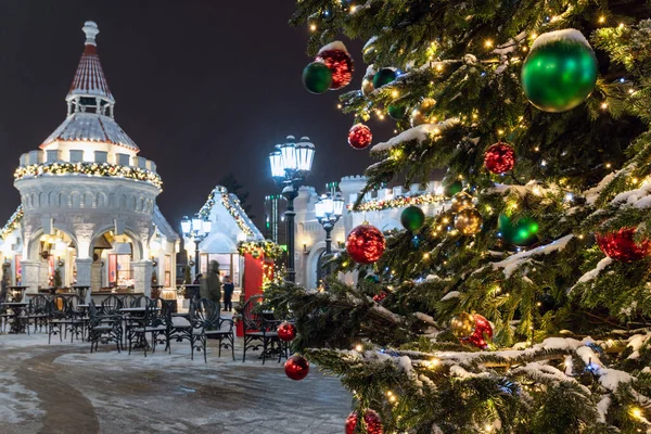 The Christmas market in a Moscow, Russia — Stock Photo, Image