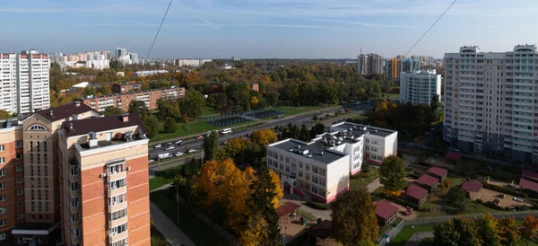 Área Residencial Com Jardim Infância Moscou Rússia — Fotografia de Stock